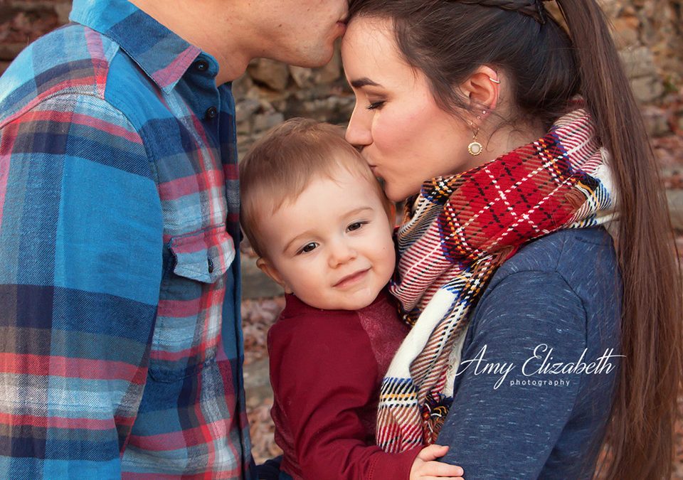 Family of Three at Silver Springs Park- St Louis Missouri