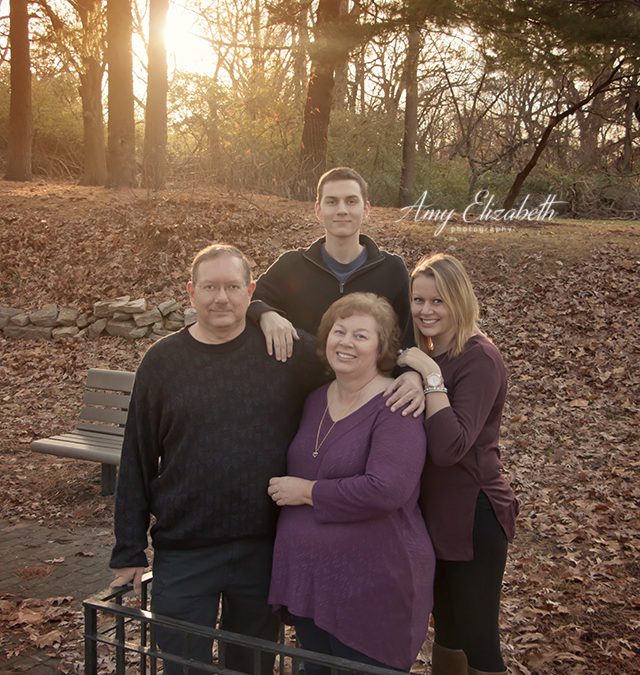 Family of Four in the Fall – St Louis Missouri