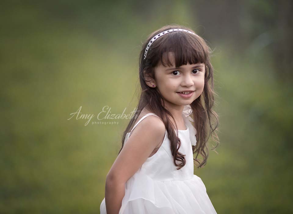 preschool girl in white princess dress st louis photographers