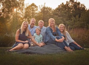 family of six at golden hour central park chesterfield