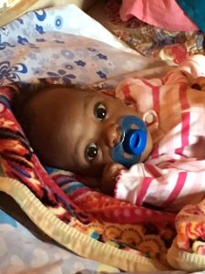 baby at baby house in Uganda