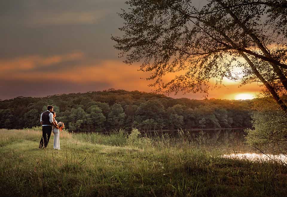 sunset wedding st louis photographer