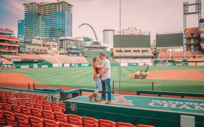 Busch Stadium Engagement Session – St. Louis Photographer