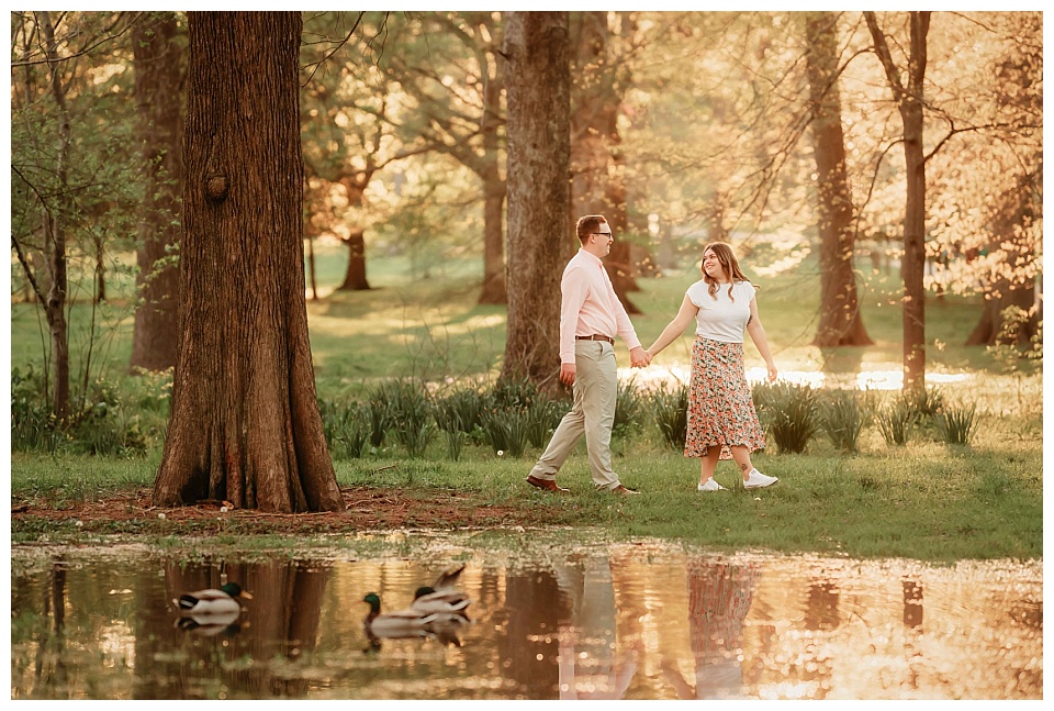 St. Louis spring engagement session